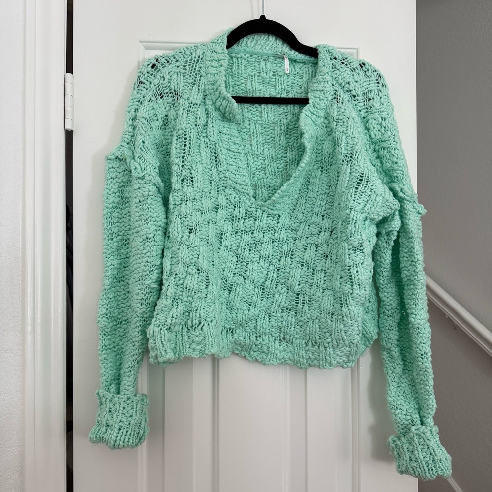 Free People Mint Green Women's Sweater Size Small